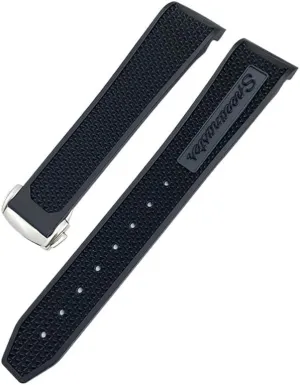 18mm 19mm 21mm Rubber Watchband 20mm Fit for Omega Sxwatch 300 AT150 Women Men Silicone Watch Strap