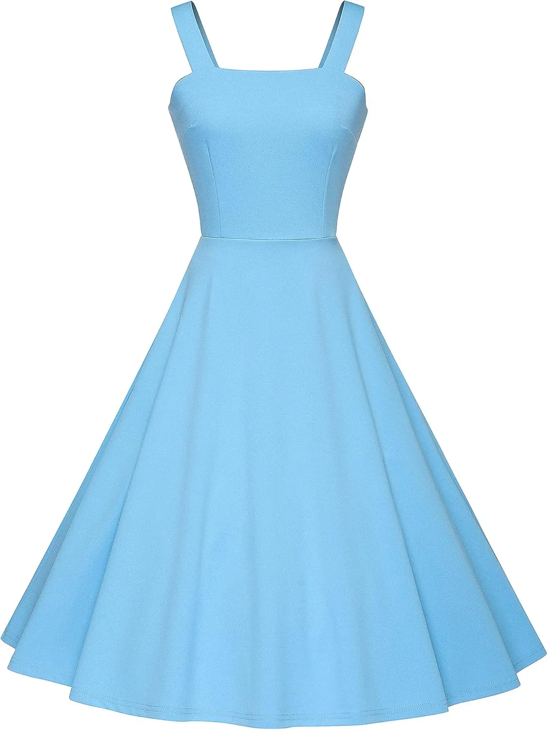1950s Dresses for Women Vintage Goth Swing Cocktail Dress with Pockets and Chiffon Shawl