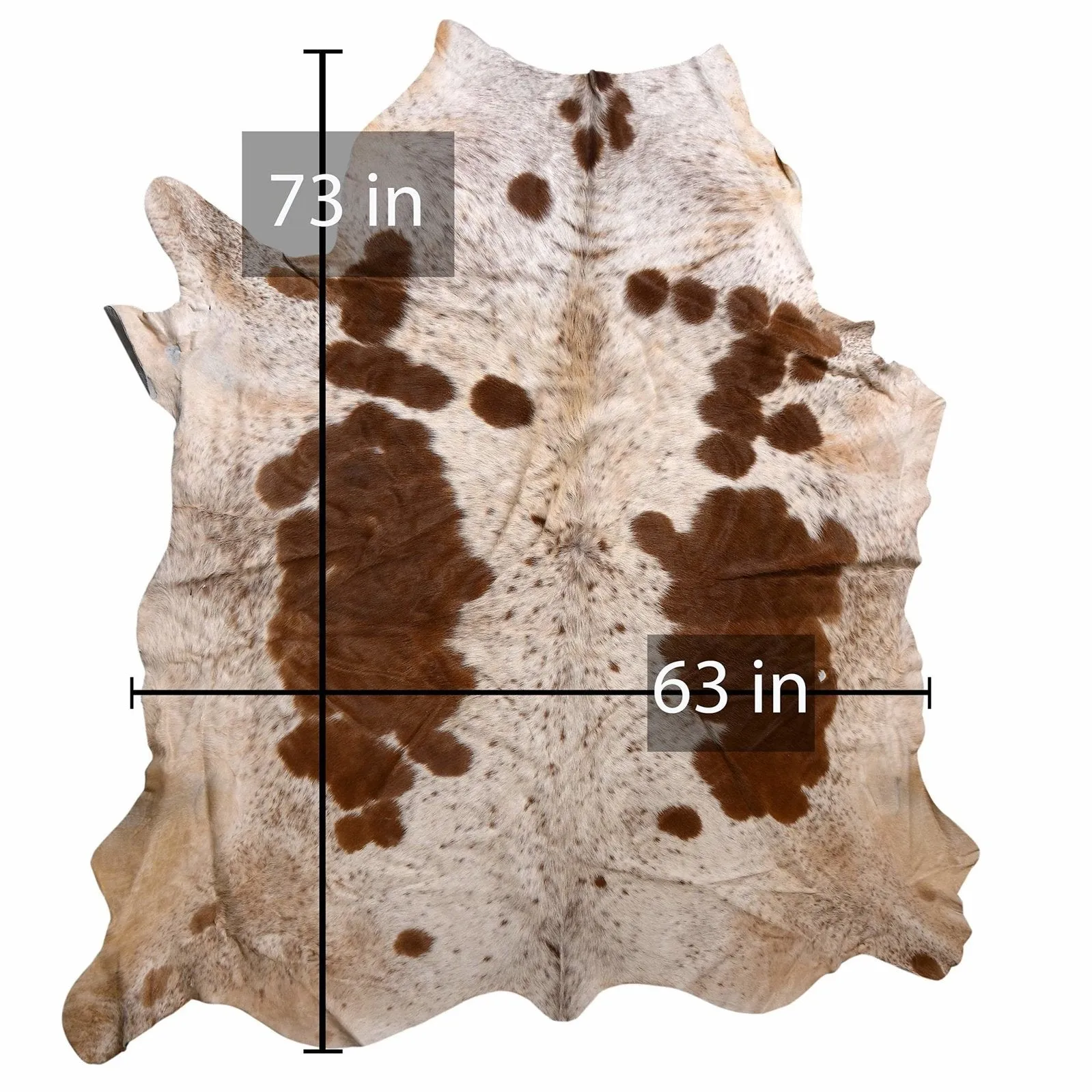 208-16 Cow Skin Hair on Hide 100% Pure Cow Hide Large Decorative/Carpet/Rug/Wall Leather