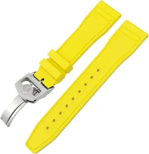 20mm 21mm 22mm Fluororubber Watchband，For IWC IW3881 IW3777 Upgrade Replacement Watchbands Soft Fluororubber Strap