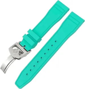 20mm 21mm 22mm Fluororubber Watchband，For IWC IW3881 IW3777 Upgrade Replacement Watchbands Soft Fluororubber Strap