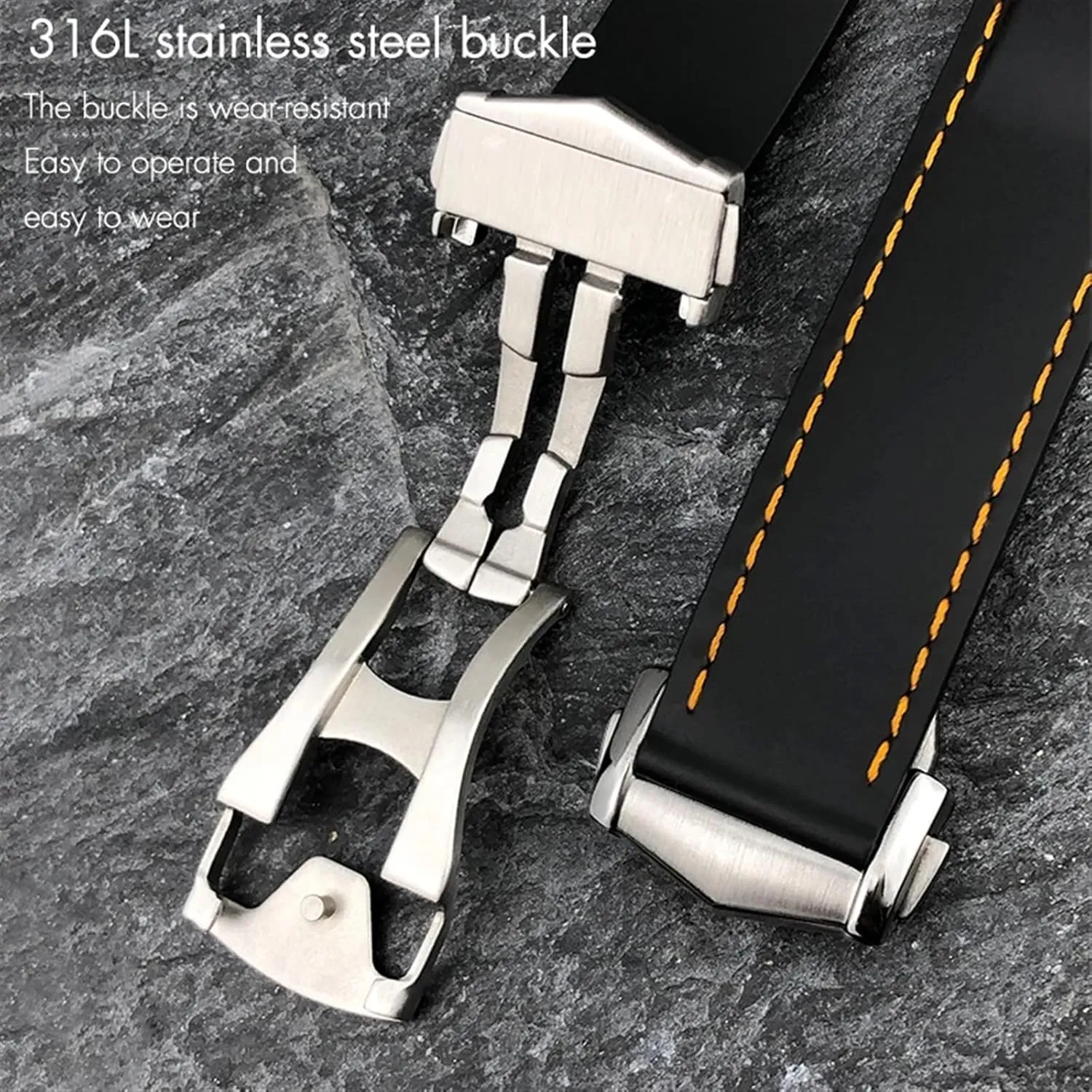 20mm 22mm Silicone Rubber Watchbands for Omega Seamaster Planet Ocean for Speedmaster Moon Watch Waterproof Strap