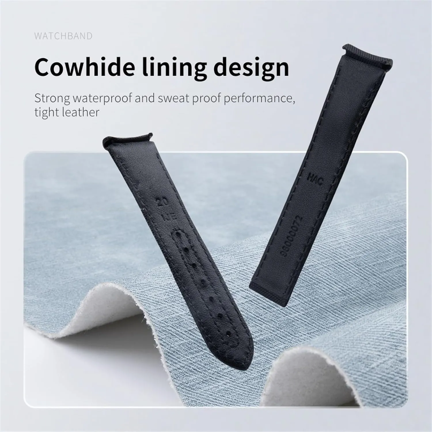 20mm Gray Nylon Fabric Watchband Fit For Omega Strap For AT150 Seamaster 300 Planet Ocean De Ville Speedmaster Curved End Watch Band