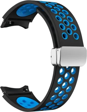 20mm Silicone Strap for Samsung Galaxy Watch 6 Classic 43 47mm 5Pro 45mm Breathe No Gaps Buckle Watch 7 6 5 4 40mm 44mm Watchbands