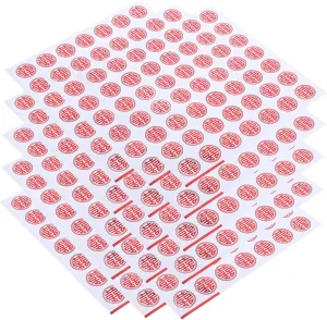 20Sheets Adhesive Wedding Present Bag Decals Decorative Stickers for Wedding Favors Engagement Parties and Present Boxes for Creating Romantic Atmosphere