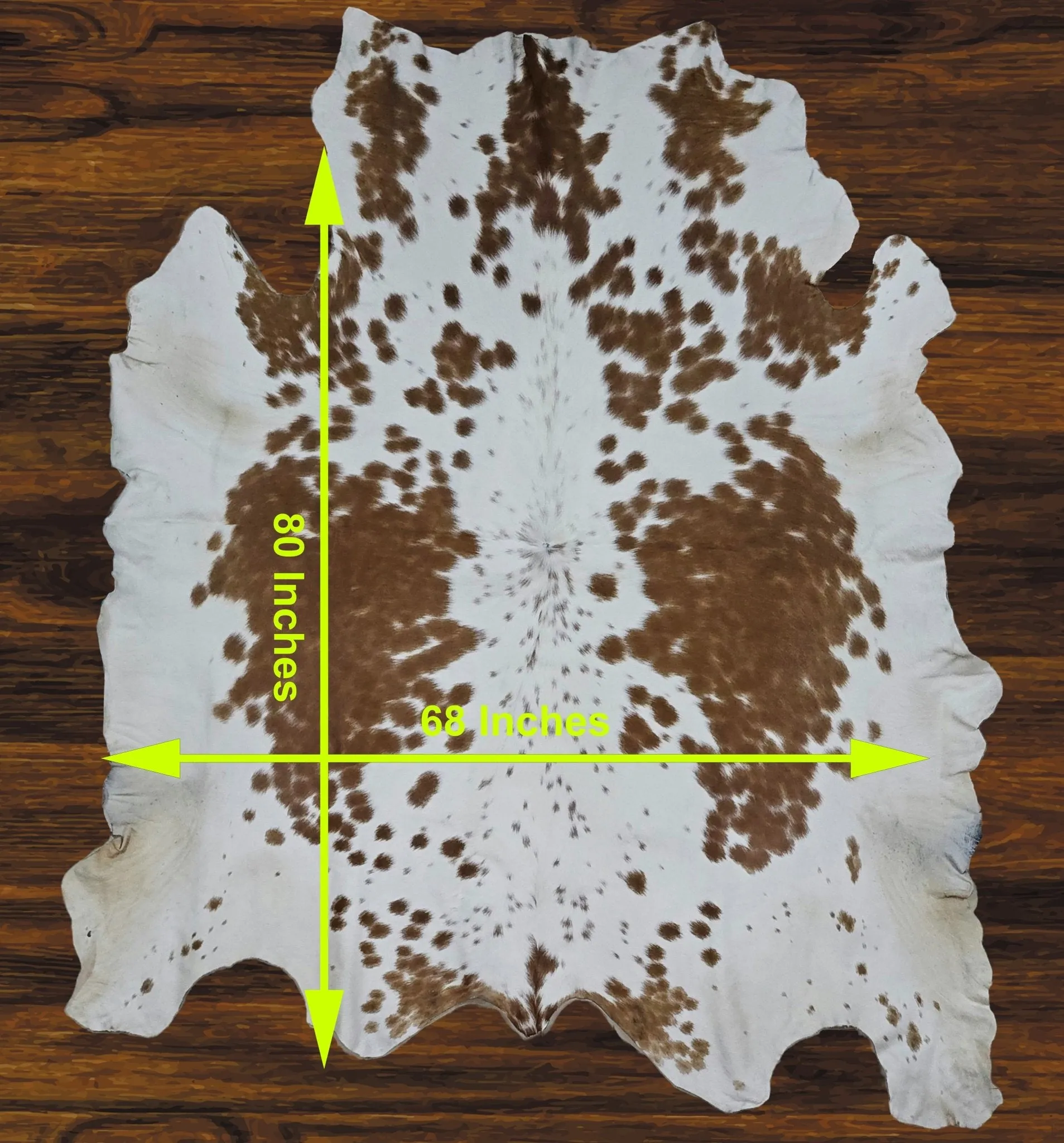 241-18 Cow Skin Hair on Hide 100% Pure Cow Hide Large Decorative/Carpet/Rug/Wall Leather