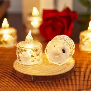 24PCS Flameless LED Candles - Battery Operated Votive Lights for Wedding Centerpieces, Holiday Tablescapes, Yoga Studios - Safe Tabletop Decor for Dinner Parties & Home Ambiance Lighting
