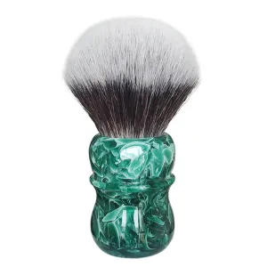 30mm Shaving Brush for Men Wet Shave Using Shaving Cream & Soap, Jade resin Handle Hair Salon Shave Brush for Father's Day Gifts for Him Dad Boyfriend