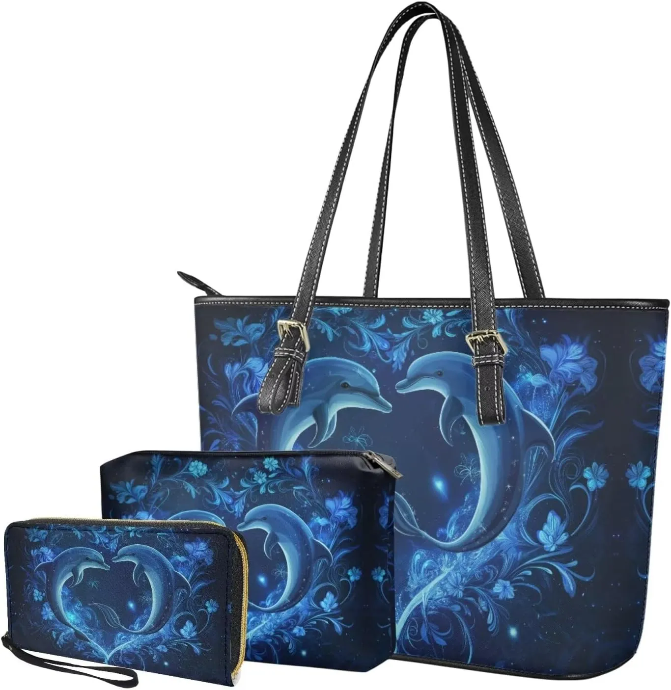 3pcs Tote Handbags and Purse for Women for Daily Use