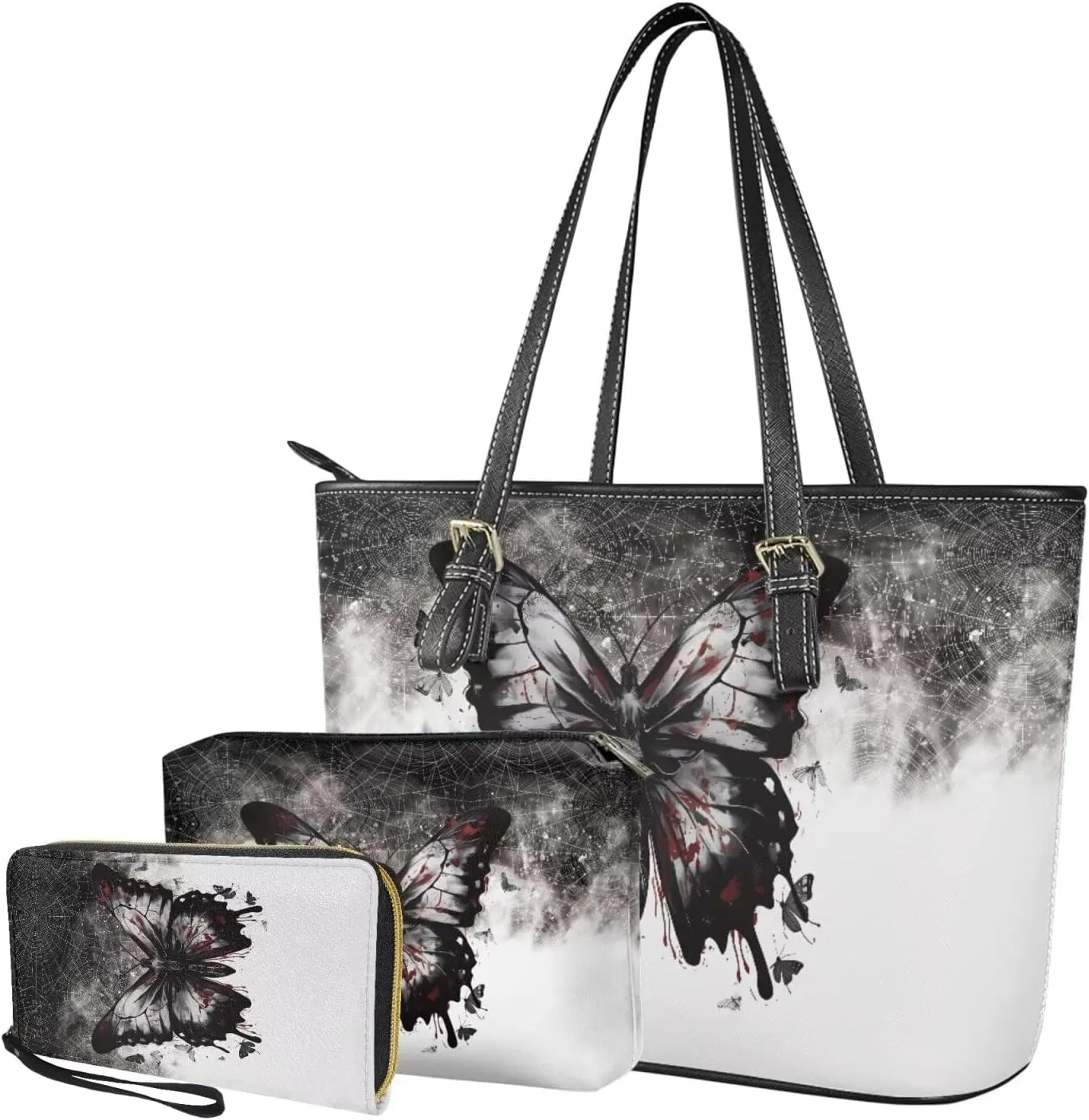3pcs Tote Handbags and Purse for Women for Daily Use