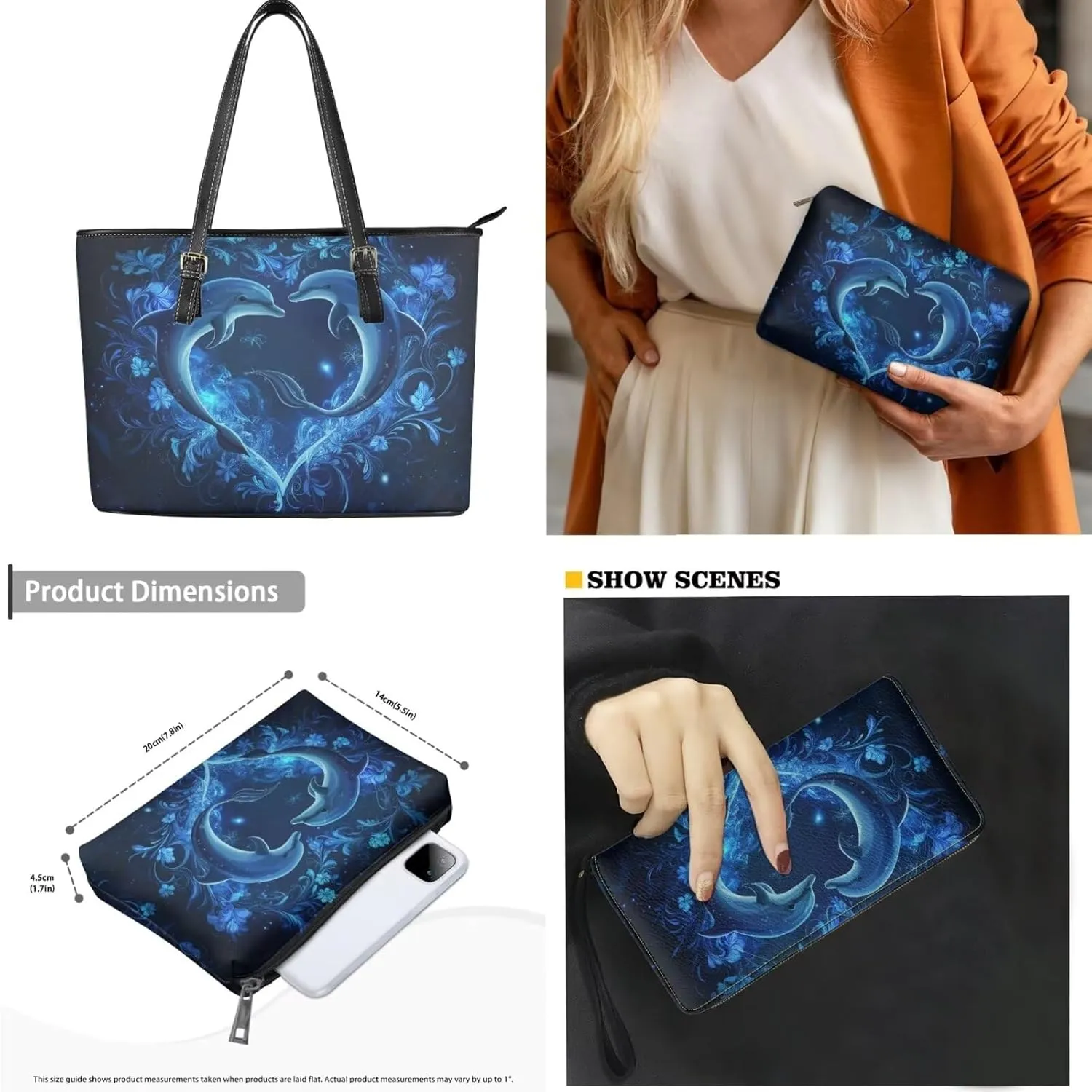 3pcs Tote Handbags and Purse for Women for Daily Use