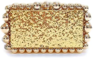 Acrylic Evening Beaded Clutch Box Bag for Women Glitter Marble Purse Handbag for Wedding Cocktail Party Prom Bride