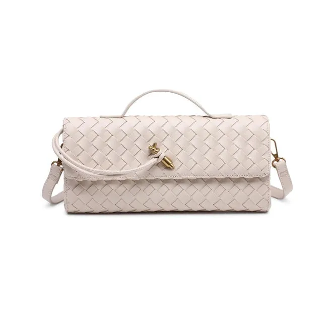 Ada Top Handle East West Clutch-Oatmilk
