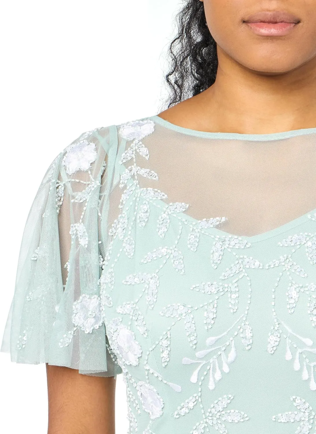 Adrianna Papell Women's Beaded Short Dress