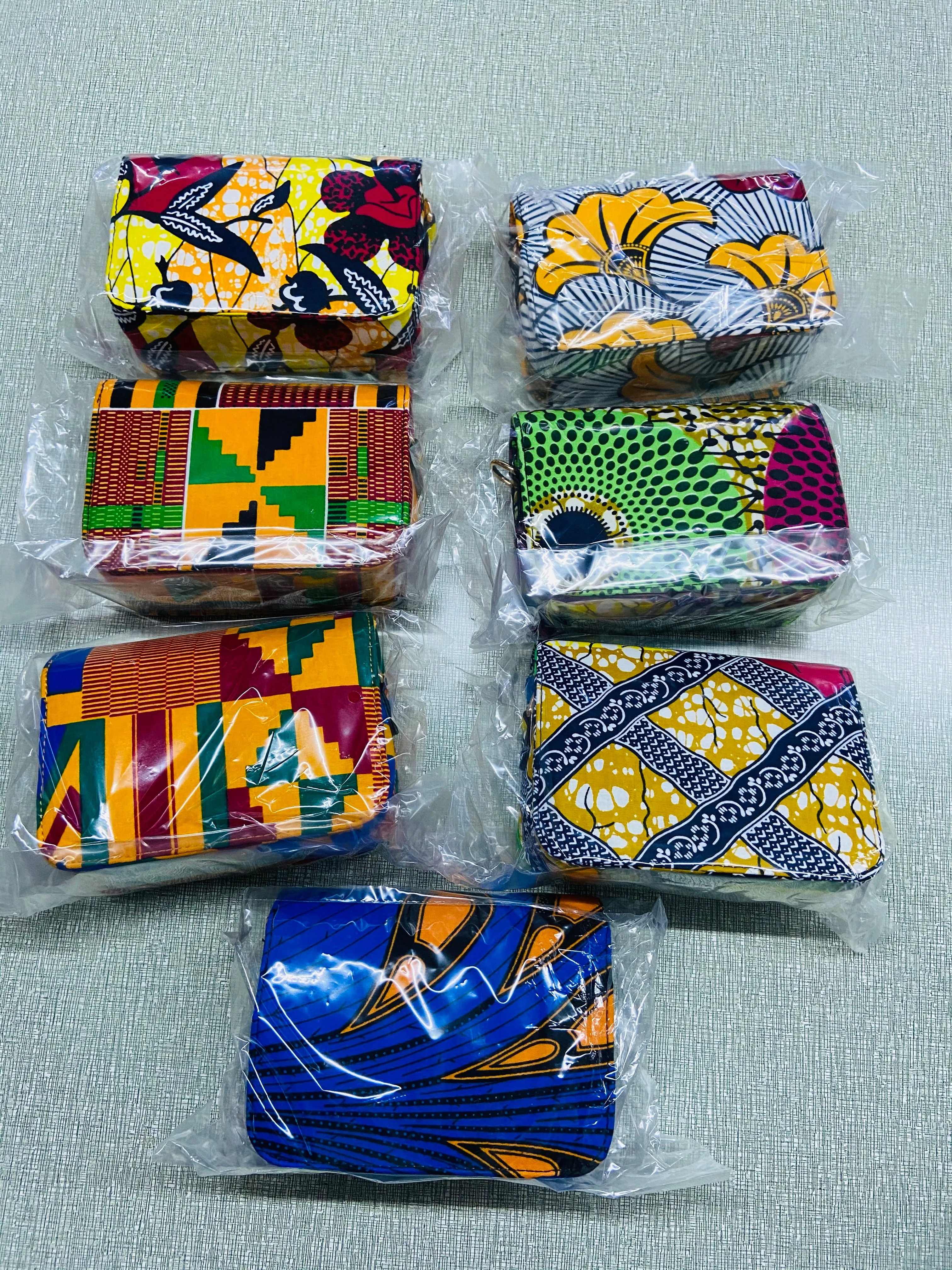 African print purse