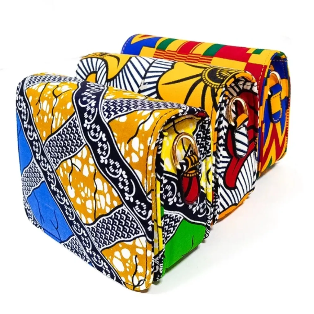 African print purse