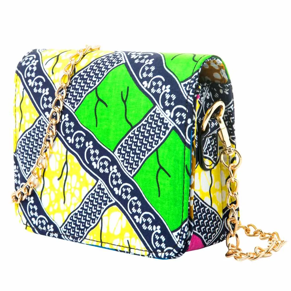 African print purse