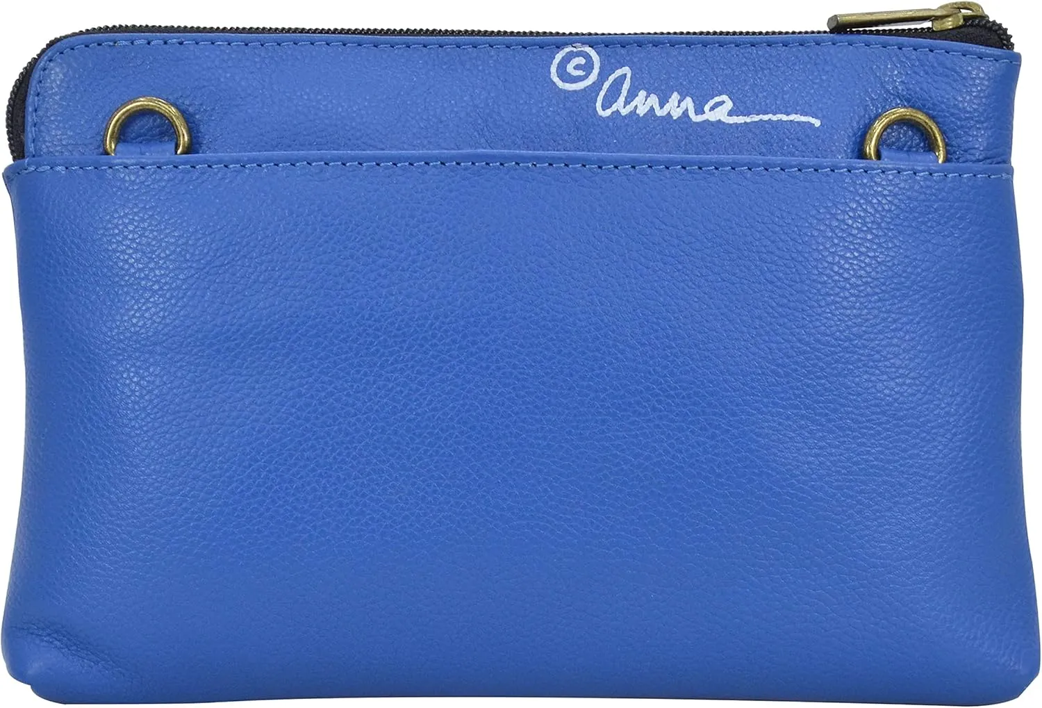 Anna by Anuschka Womens Hand Painted Leather Slim Crossbody