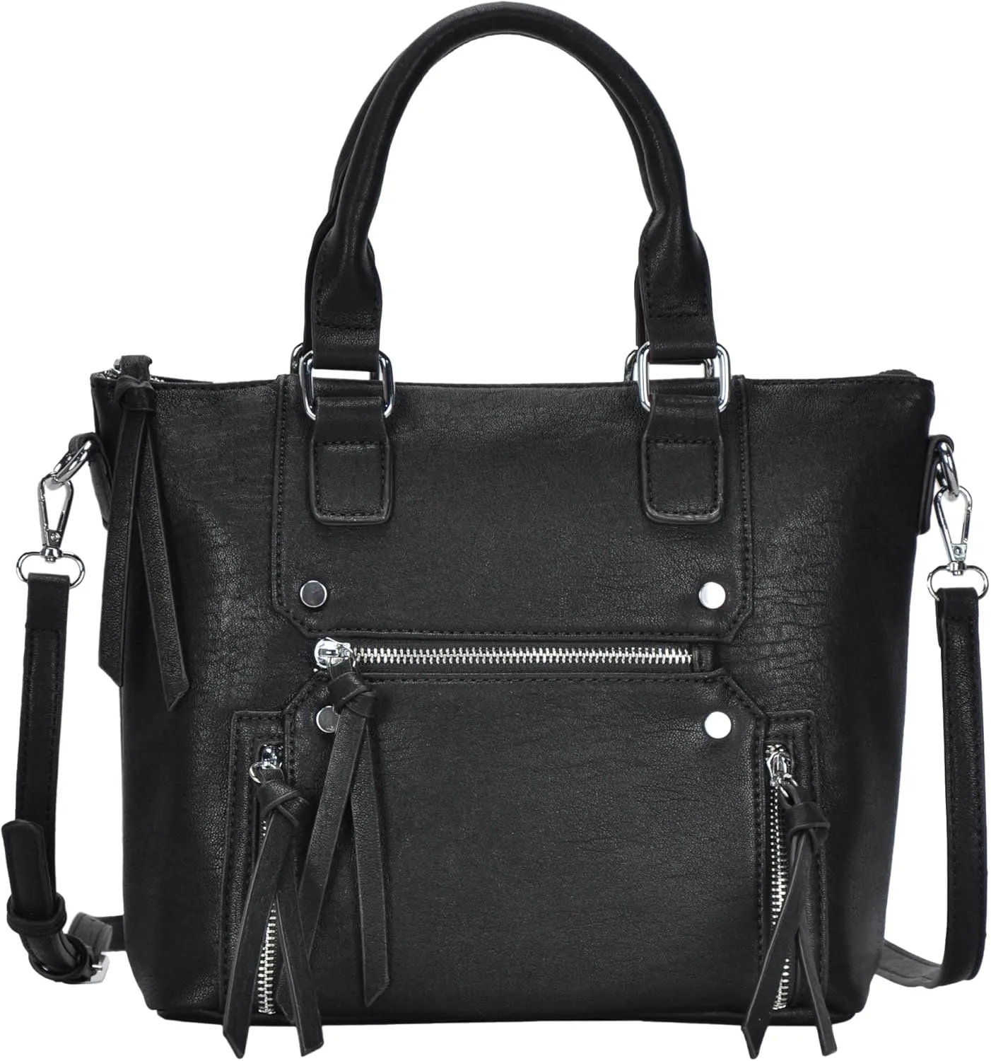 Antik Kraft Clover Satchel | Top Handle Satchel Purse for Women, Vegan Leather Purses and Handbags | 12.5L x 4.5W x 9.5H