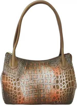 Anuschka Women's Original Hand-Painted Genuine Leather Double Compartment Bag