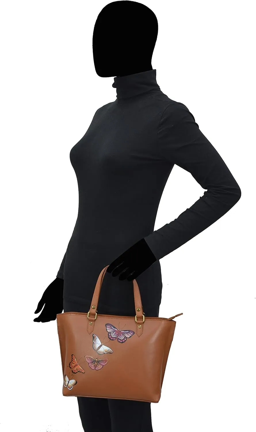 Anuschka Women's Original Hand-Painted Genuine Leather Medium Tote