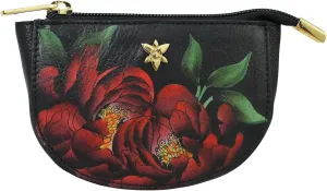 Anuschka Women's Original Hand-Painted Genuine Leather Zip Pouch Purse