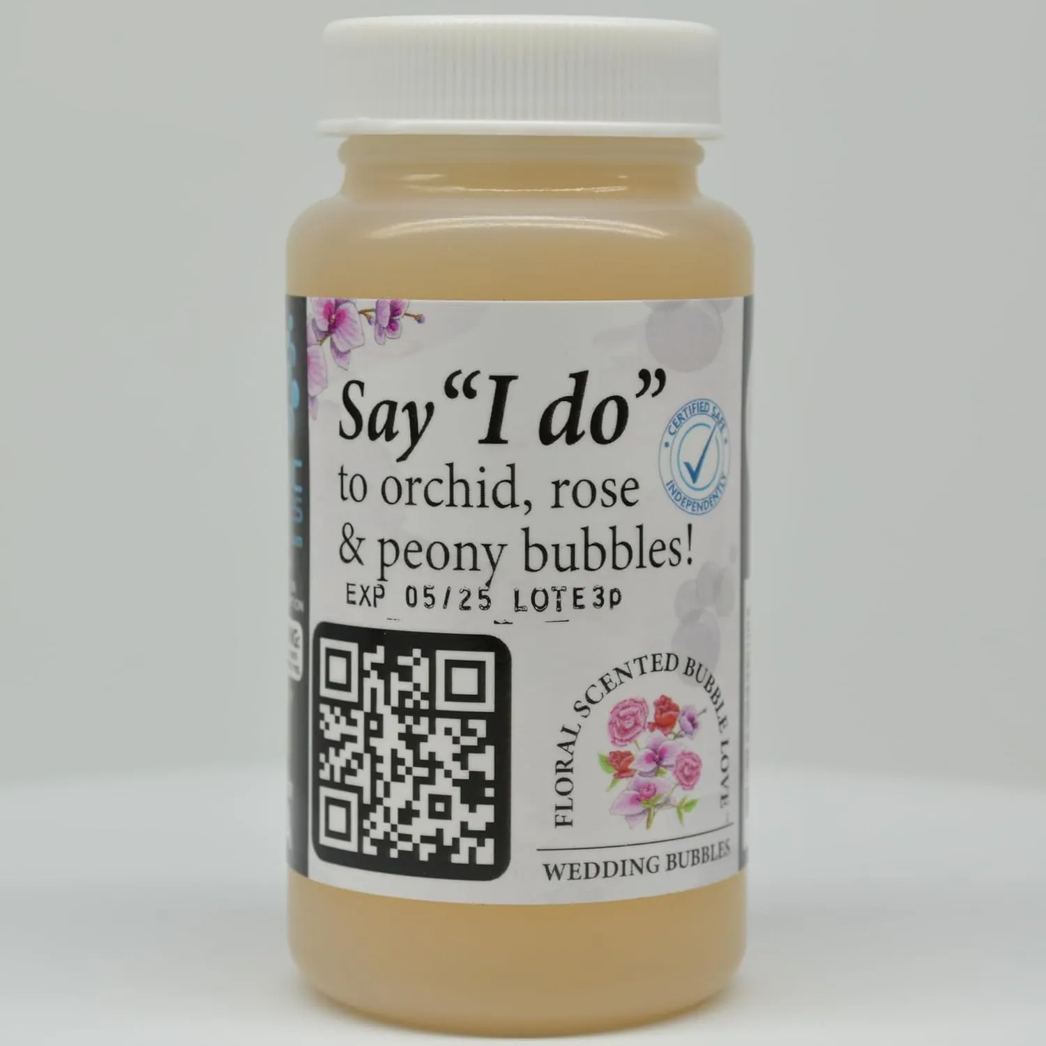 Atomic Bubbles: Bubble Love Floral Scented Bubbles - 48 Pack - 4oz Bottles, Flower Wedding Bubbles, Party Favors, Anniversaries, Romantic Occasions