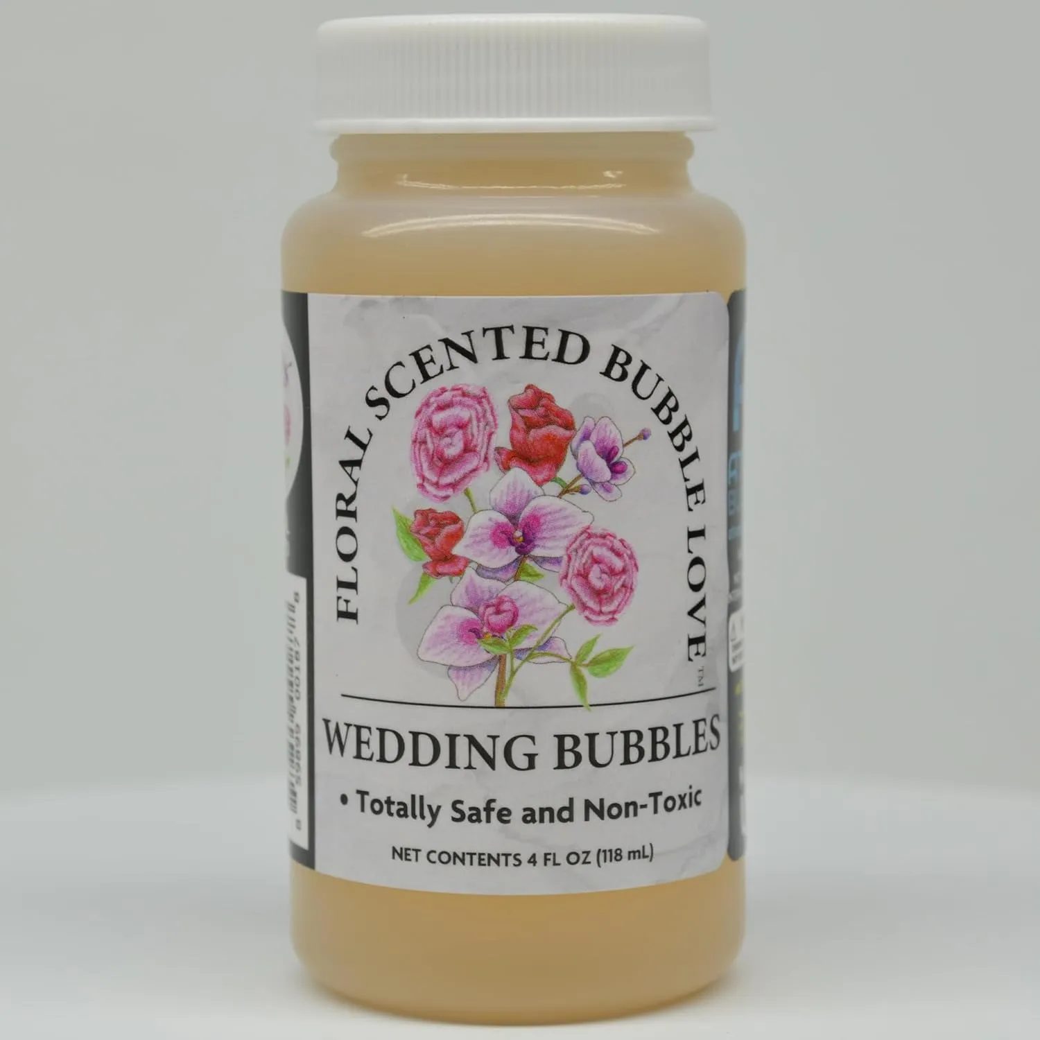 Atomic Bubbles: Bubble Love Floral Scented Bubbles - 48 Pack - 4oz Bottles, Flower Wedding Bubbles, Party Favors, Anniversaries, Romantic Occasions