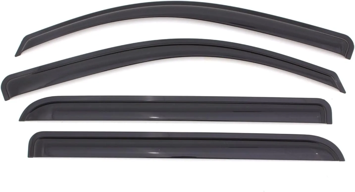 Auto Ventshade [AVS] Outside Mount Rain Guards for 2008 - 2016 Chrysler Town & Country; 2008 - 2020 Dodge Grand Caravan | Window Vent Visors, 4 pcs. - Smoke | 94251