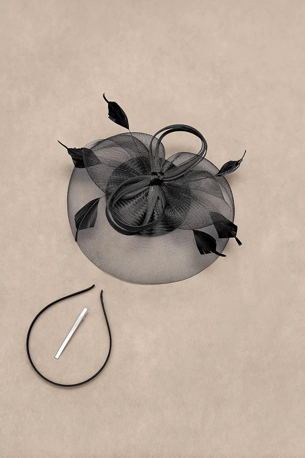BABEYOND Women's Fascinator Hat Kentucky Hat Feather Derby Fascinator Tea Party Hat for Cocktail Wedding