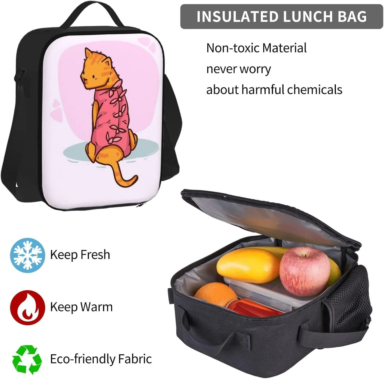 Backpack Lunch Box and Bag 3PCS Large Capacity Travel Backpack Adjustable Strap Suitable Work Outdoor Sport for Woman Man Bowl Dog