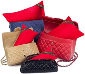 Bag-a-Vie Purse Pillow Shaper Insert - Luxury Purse and Handbag Shapers [4-Pack]