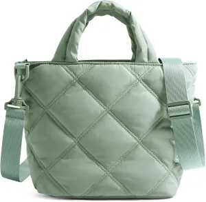 BAGSMART Crossbody Bags for Women, Lightweight Small Purses for Women, Quilted Puffer Tote Handbags for Daily Use,Shop,Travel