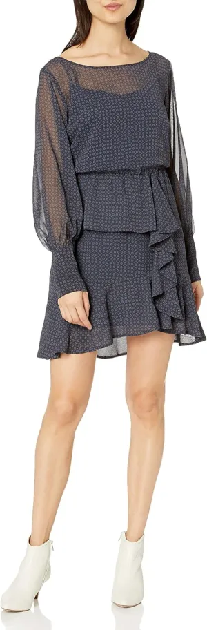 Bailey 44 Women's Printed Mini Dress with Ruffle Details