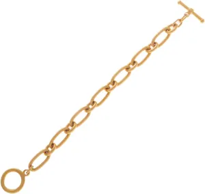 Ben-Amun Bracelet for Women, Handcrafted Elegance From New York City, 7”, 24K Gold Electroplated with Toggle Closure