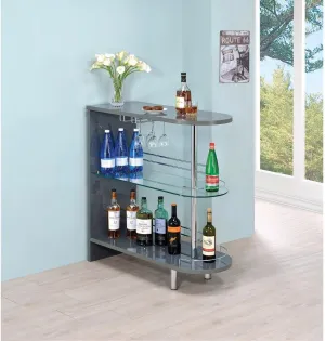 Benzara Bar Table Gray