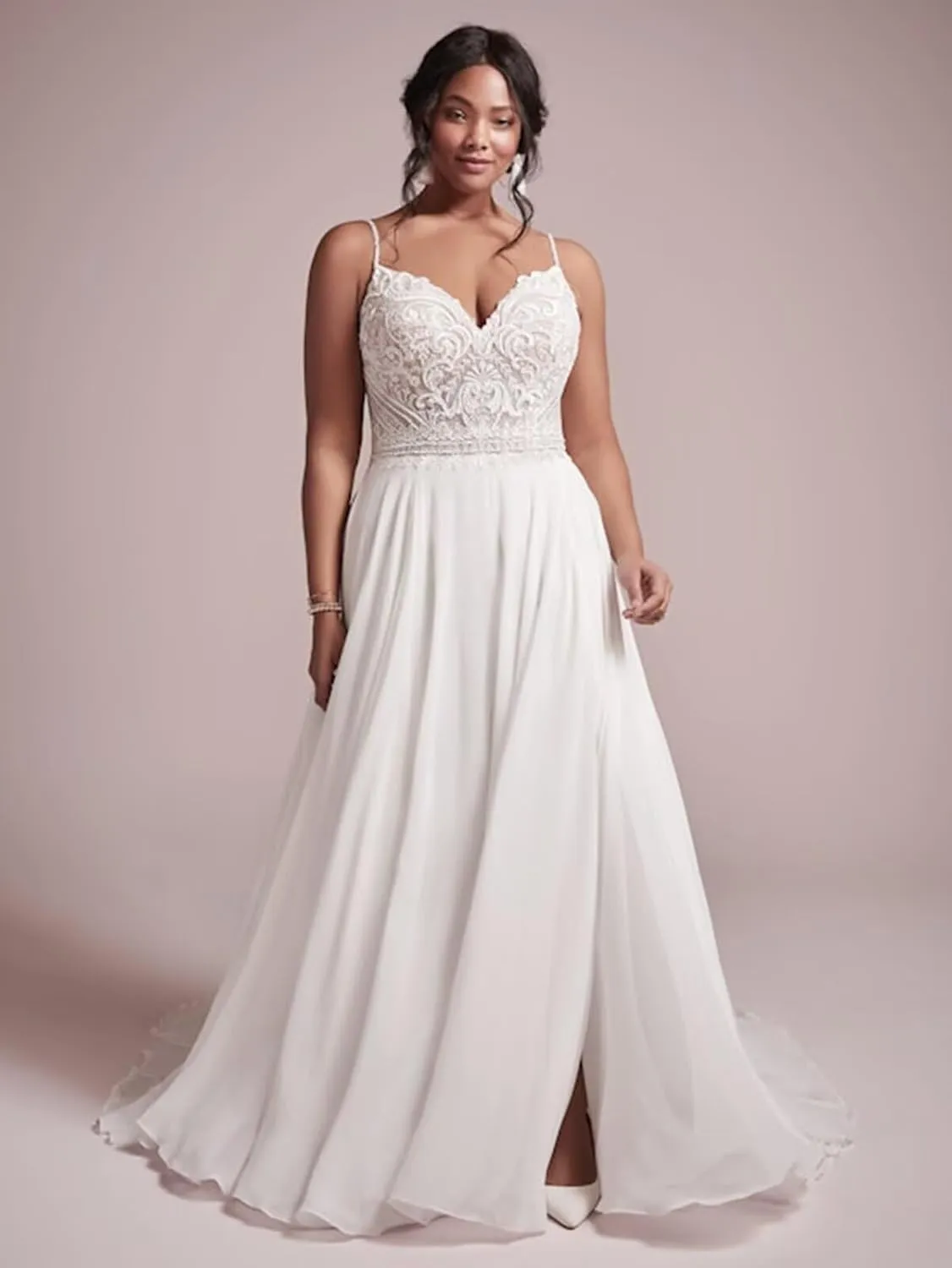Boho Beach Wedding Dresses for Bride Lace Chiffon Backless Bridal Gowns for Wedding 2025