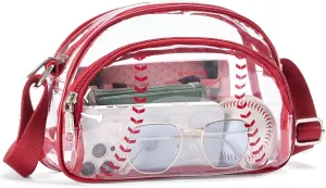 BOSTANTEN Baseball Crossbody Purses for Sport Mom Small Shoulder Bag Vegan Leather Women Handbags for Events