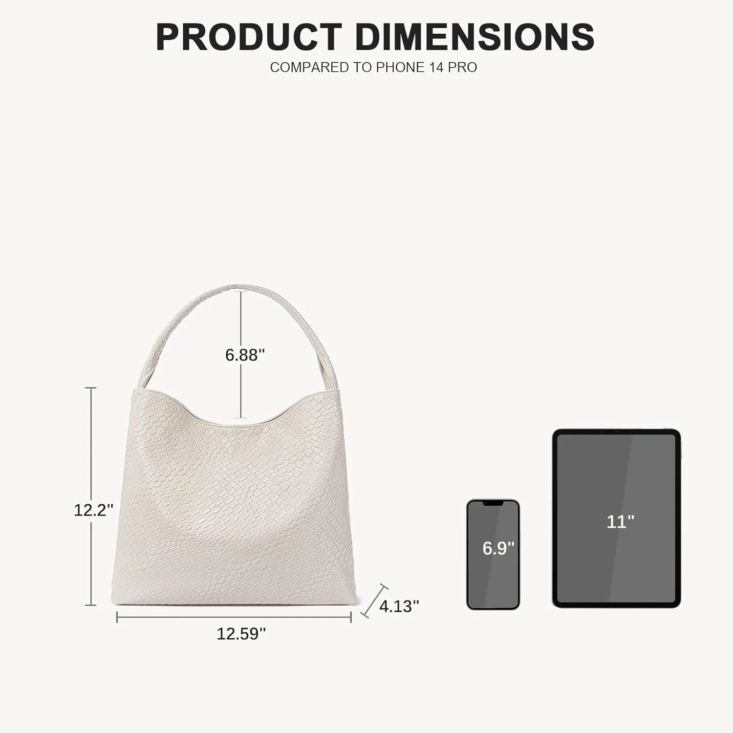 BOSTANTEN Shoulder Bag for Women Trendy Summer Hobo Handbag Purse Top-handlde Tote Bag
