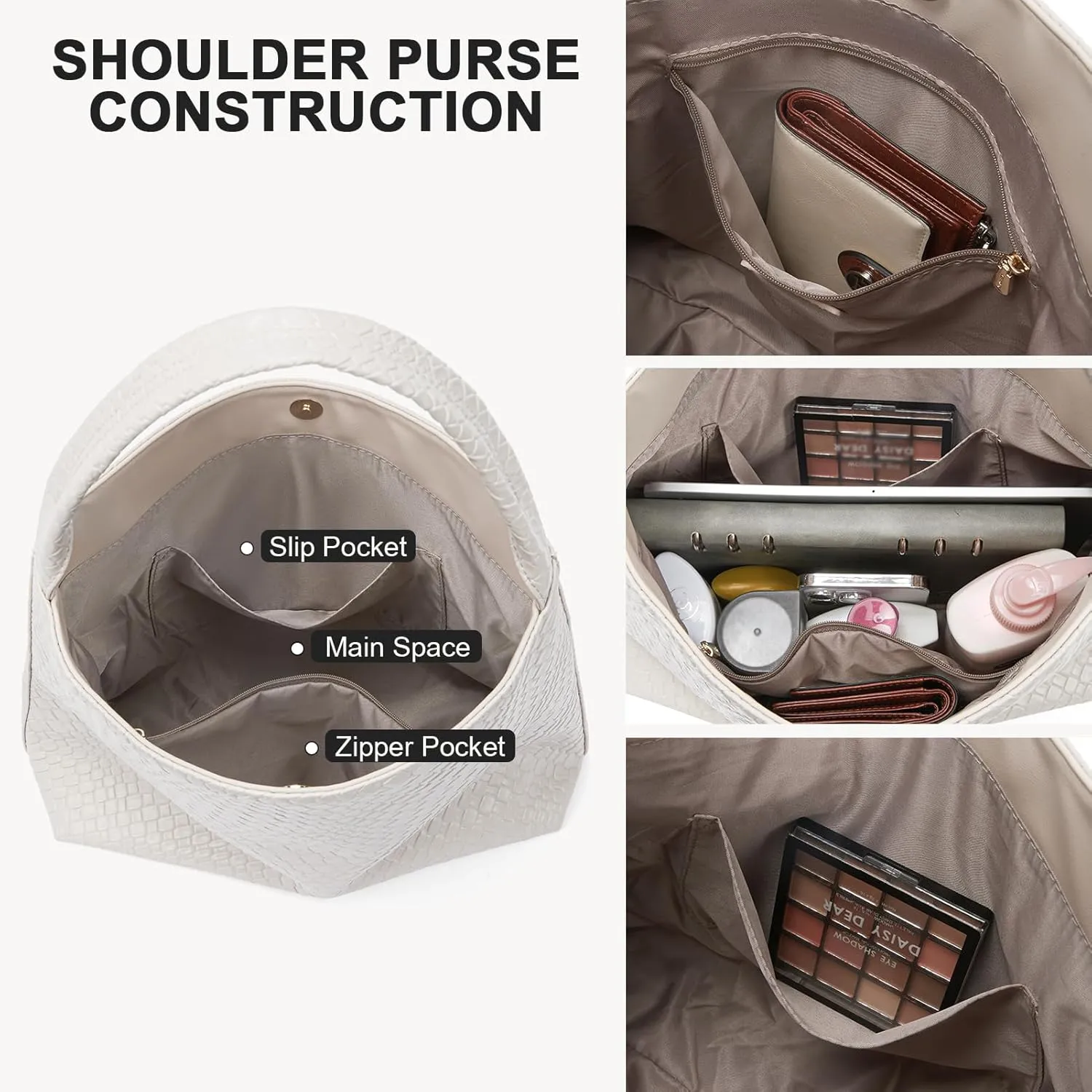 BOSTANTEN Shoulder Bag for Women Trendy Summer Hobo Handbag Purse Top-handlde Tote Bag