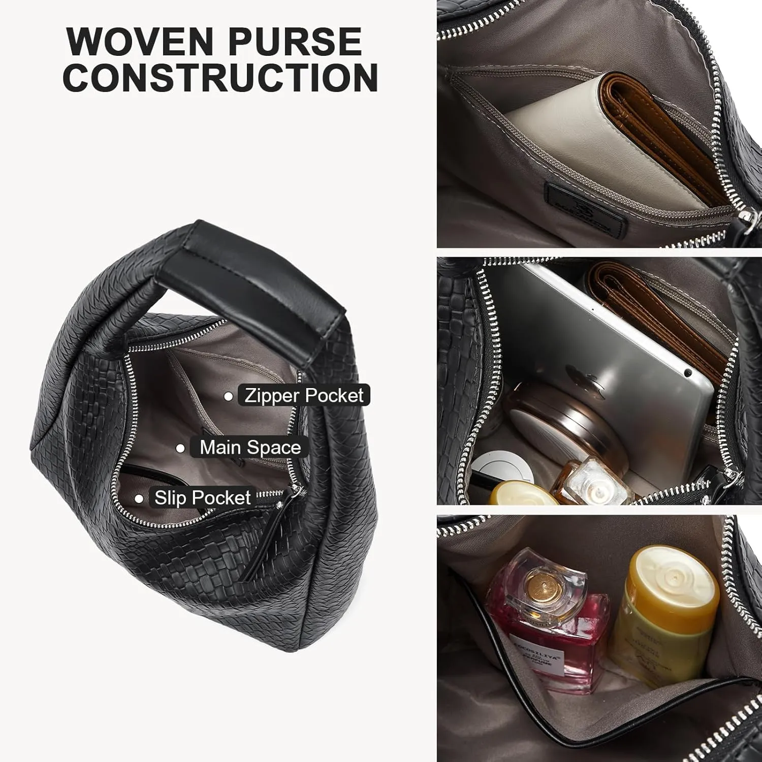 BOSTANTEN Shoulder Bag for Women Trendy Summer Hobo Handbag Purse Top-handlde Tote Bag