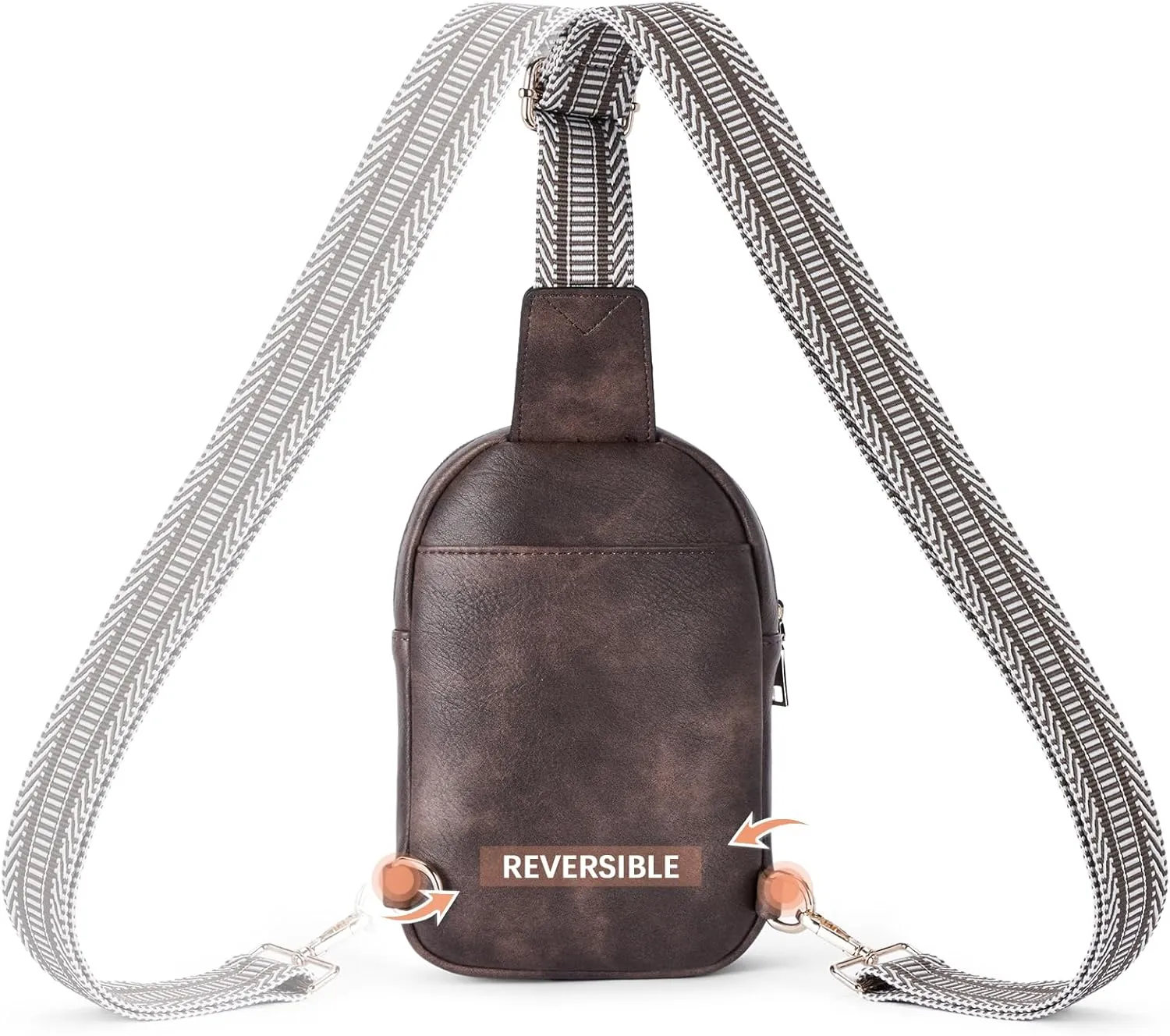 BOSTANTEN Small Sling Bag Crossbody Bags for Women Trendy Crossbody Purse Leather Chest Bag
