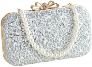 Bow Lace Bag Hanfu Ancient Style Hand Shoulder Crossbody Cheongsam Banquet Bag