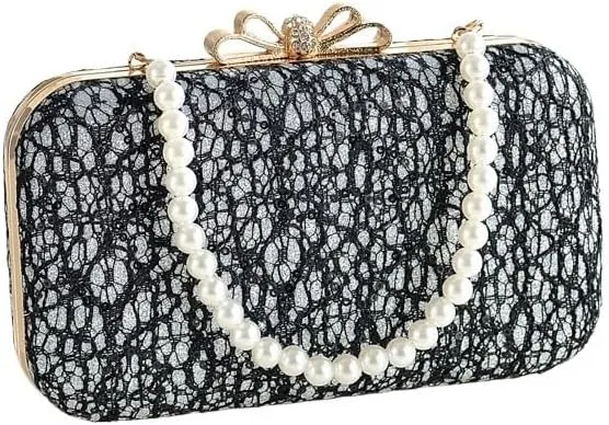 Bow Lace Bag Hanfu Ancient Style Hand Shoulder Crossbody Cheongsam Banquet Bag