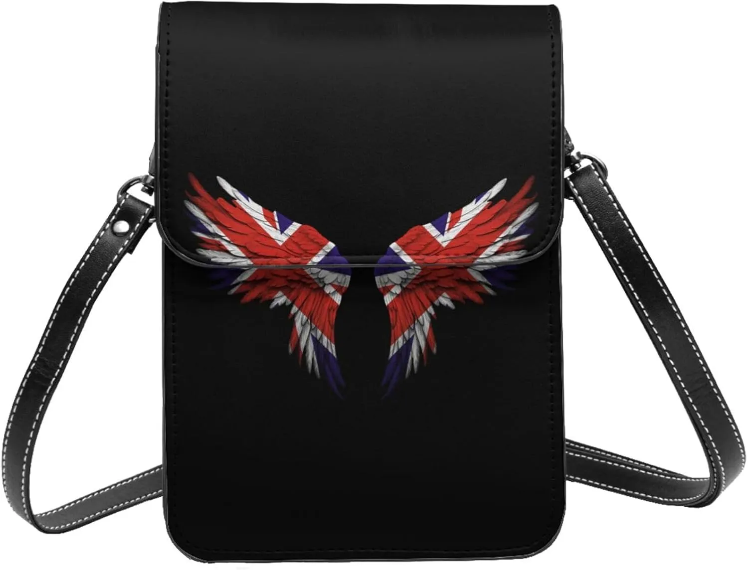 Britain British Flag Wings Small Crossbody Bag Is A Shoulder Bag Designed For Women And Girls Cell Phone Crossbody Wallet Purses With Card Slots Adjustable Strap