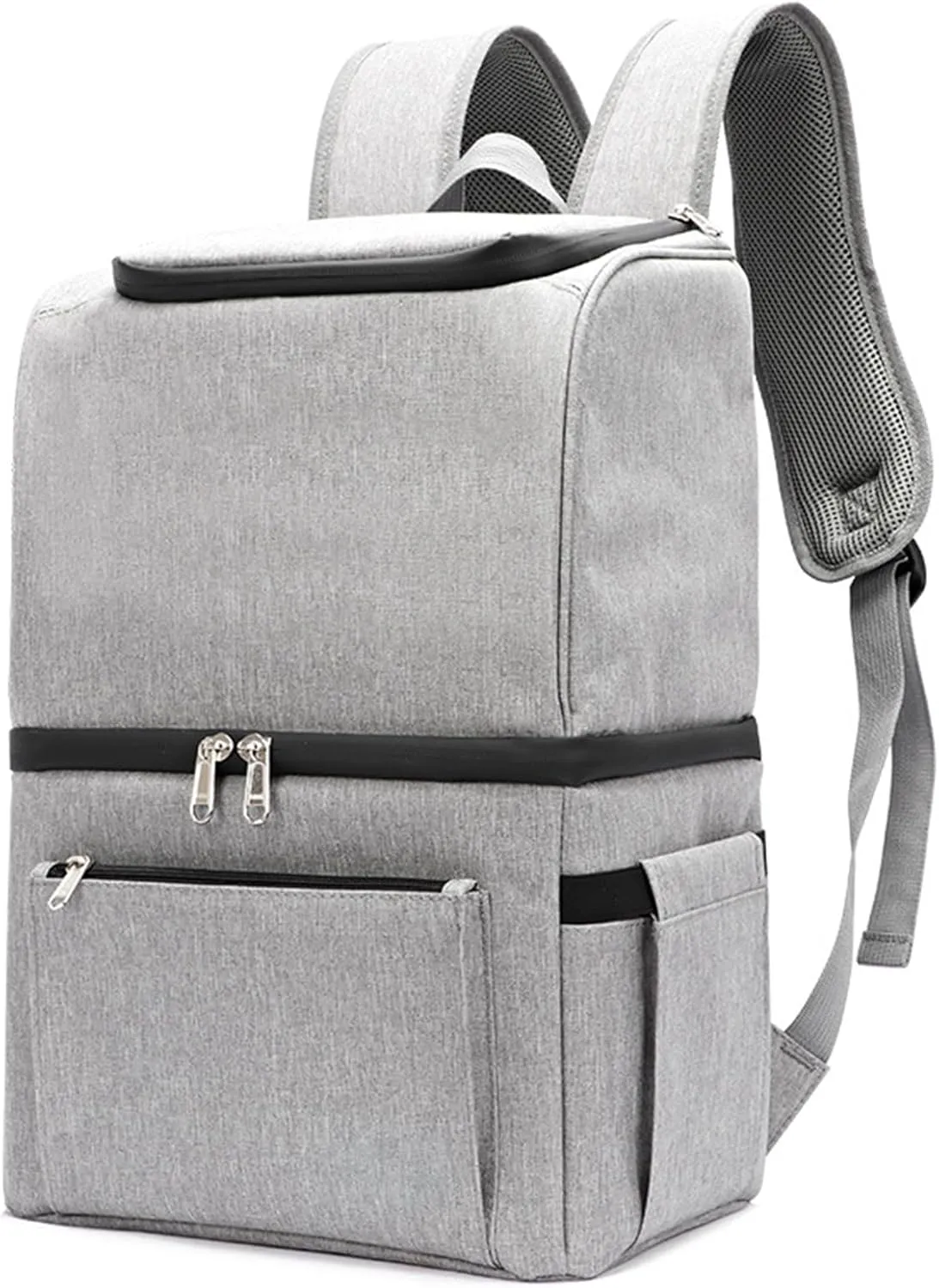 Car Camping Coolers for Jeep Commando/Grand Commander/Jeepster/Liberty/Patriot, Waterproof Portable Cooler, Leak Proof Picnic Insulated Bag, Ultra-Light Premium Ice Chest Box,C-Gray