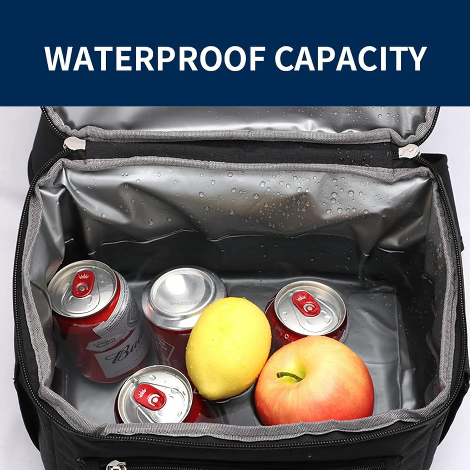 Car Camping Coolers for Jeep Commando/Grand Commander/Jeepster/Liberty/Patriot, Waterproof Portable Cooler, Leak Proof Picnic Insulated Bag, Ultra-Light Premium Ice Chest Box,C-Gray