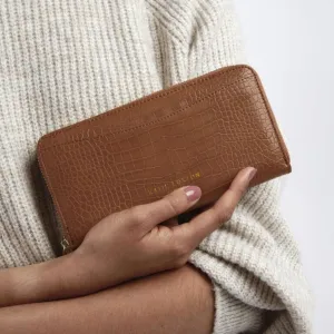 Cara Curve Wallet-Cognac
