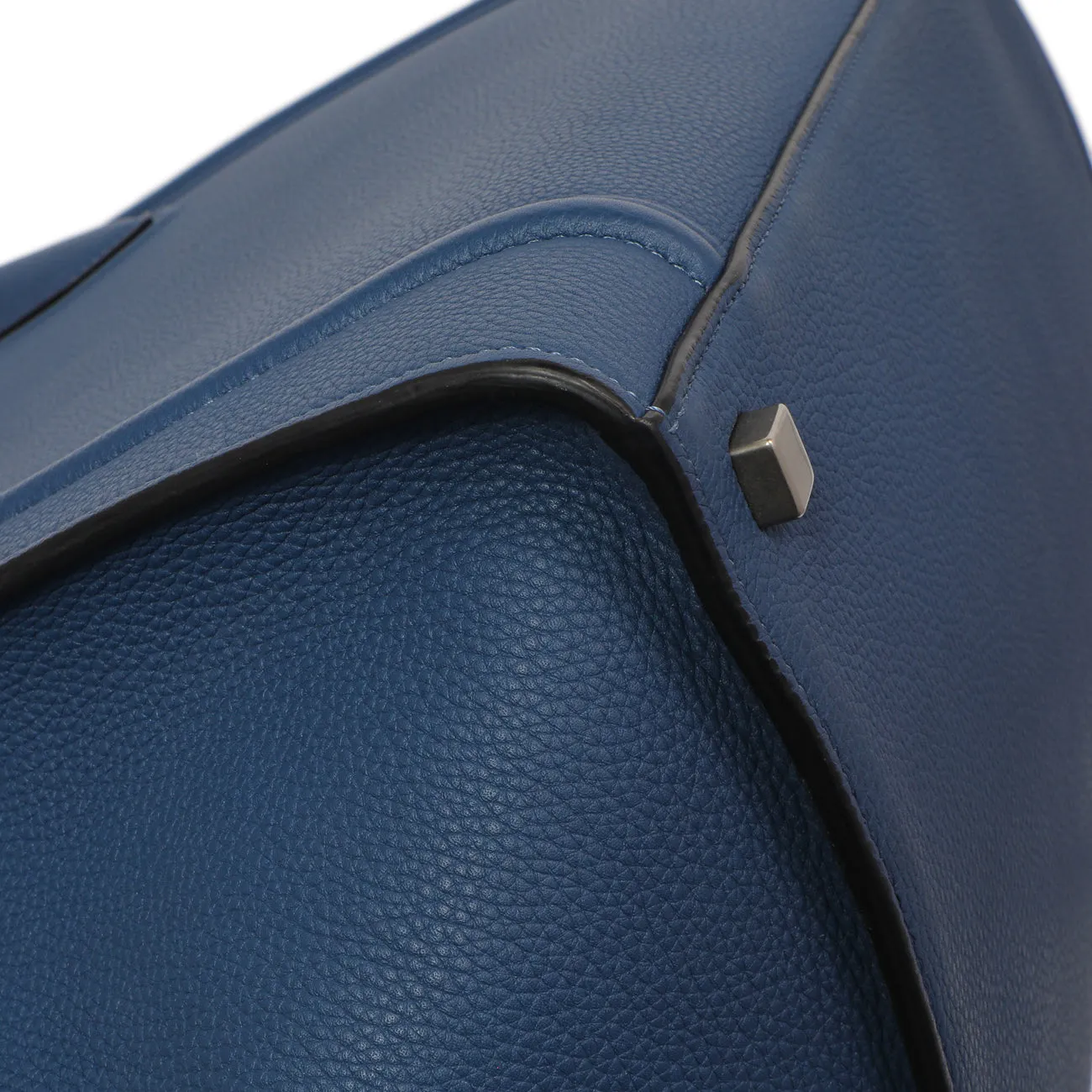 Celine Blue Grained Calfskin Medium Phantom Luggage