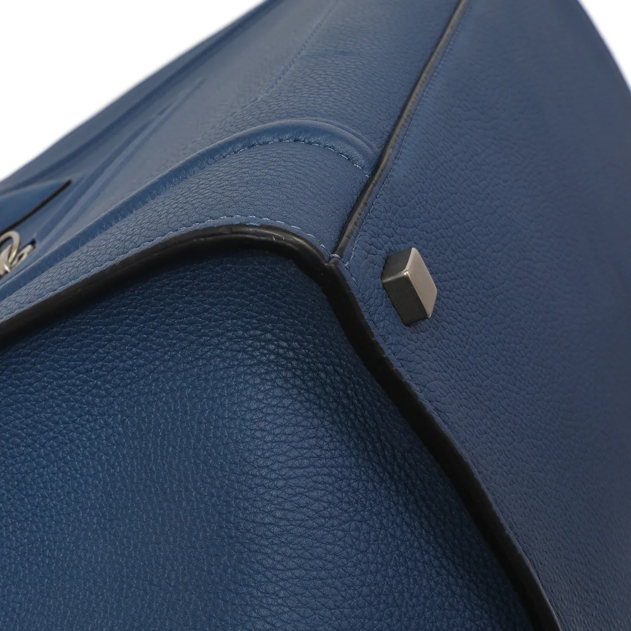 Celine Blue Grained Calfskin Medium Phantom Luggage